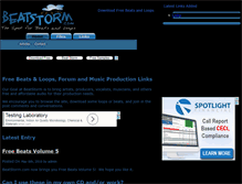 Tablet Screenshot of beatstorm.com